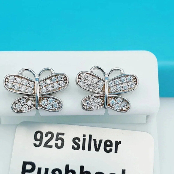 "925 Sterling Silver CZ Beautiful Earrings for Women, 1USPAR4180 - Picture 5 of 10